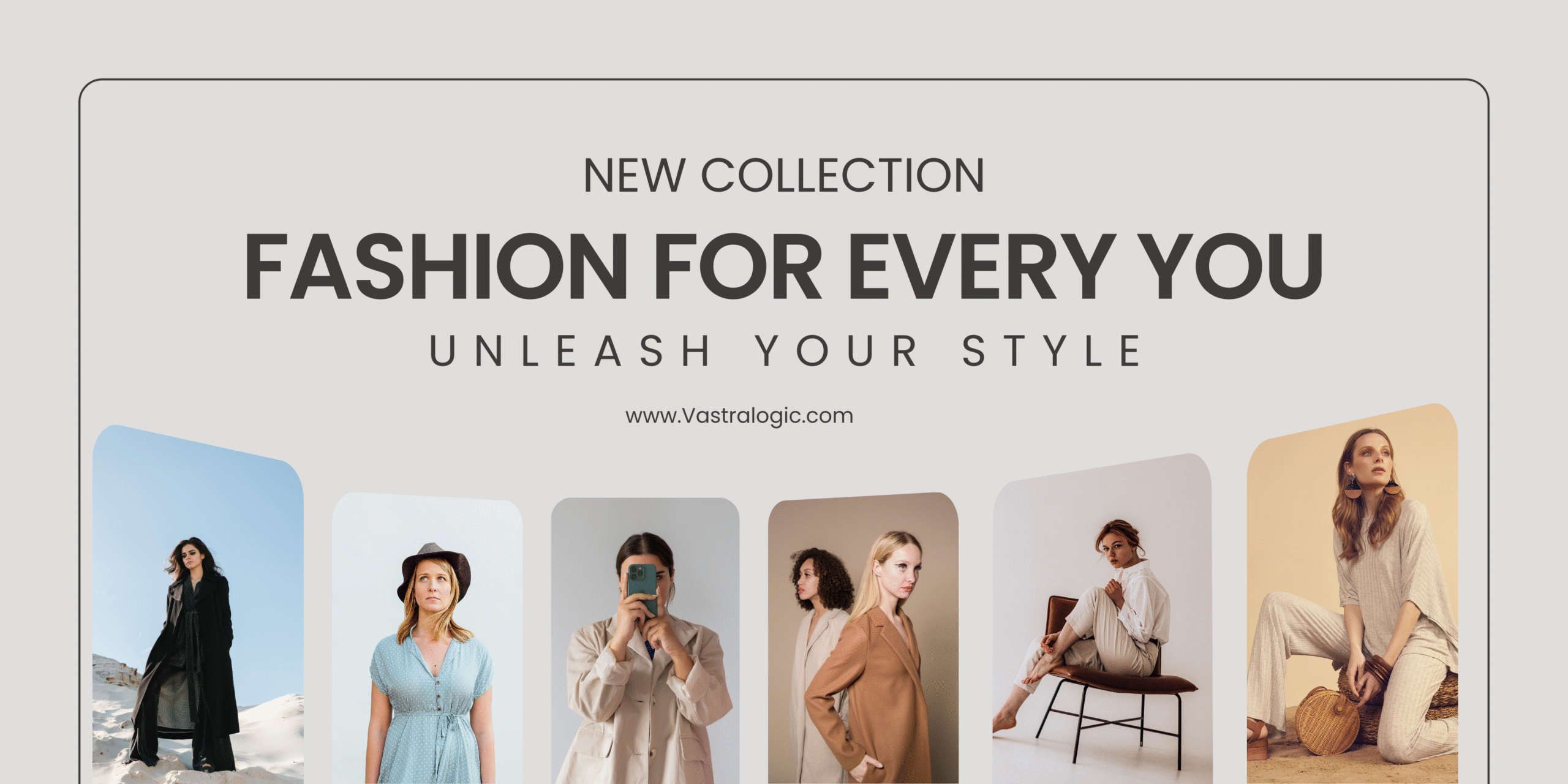 Neutral Modern Fashion Collection Banner